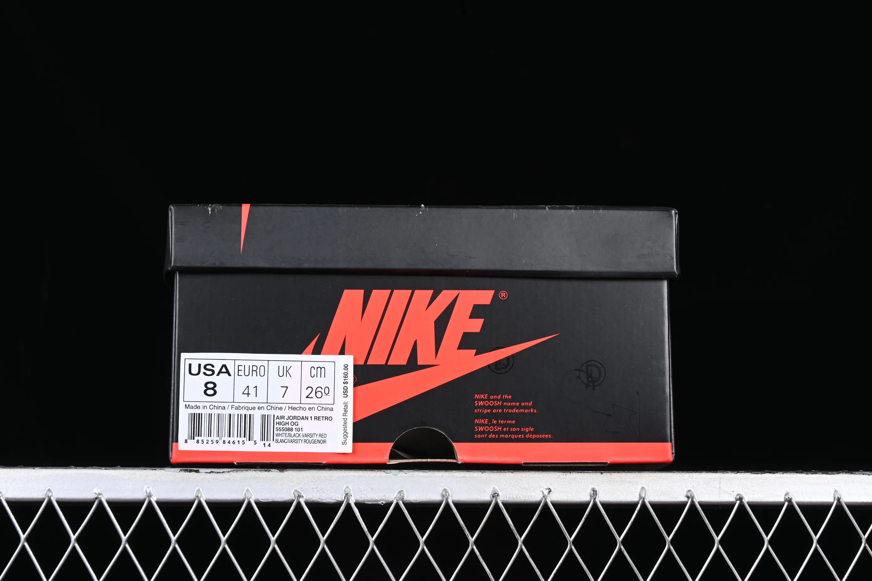 All categories Air Jordan Jordan series basketball shoes Air Jordan 1 High LJR version Air Jordan 1 OG "Chicago" AJ1 Joe 1 Chicago Bulls original color basketball shoes 555088-101